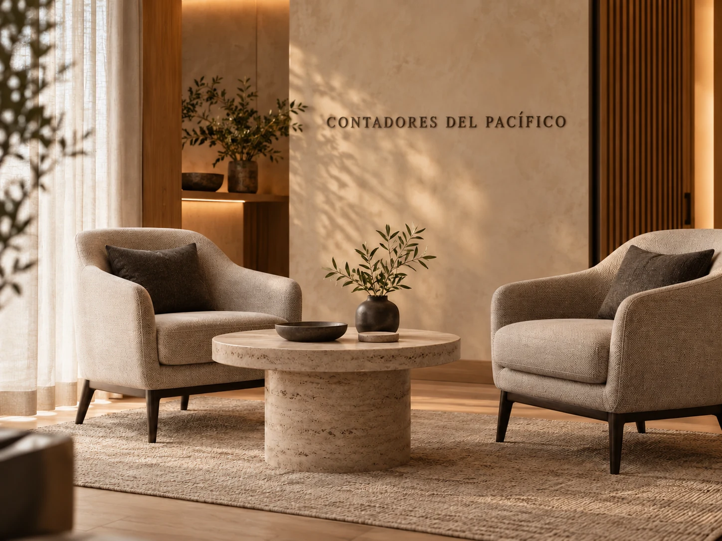 Sala de conversación con el nombre Contadores del Pacífico, imagen conceptual